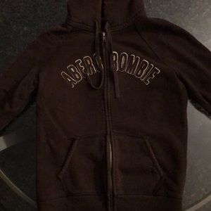 Brown Abercrombie Zip-Up